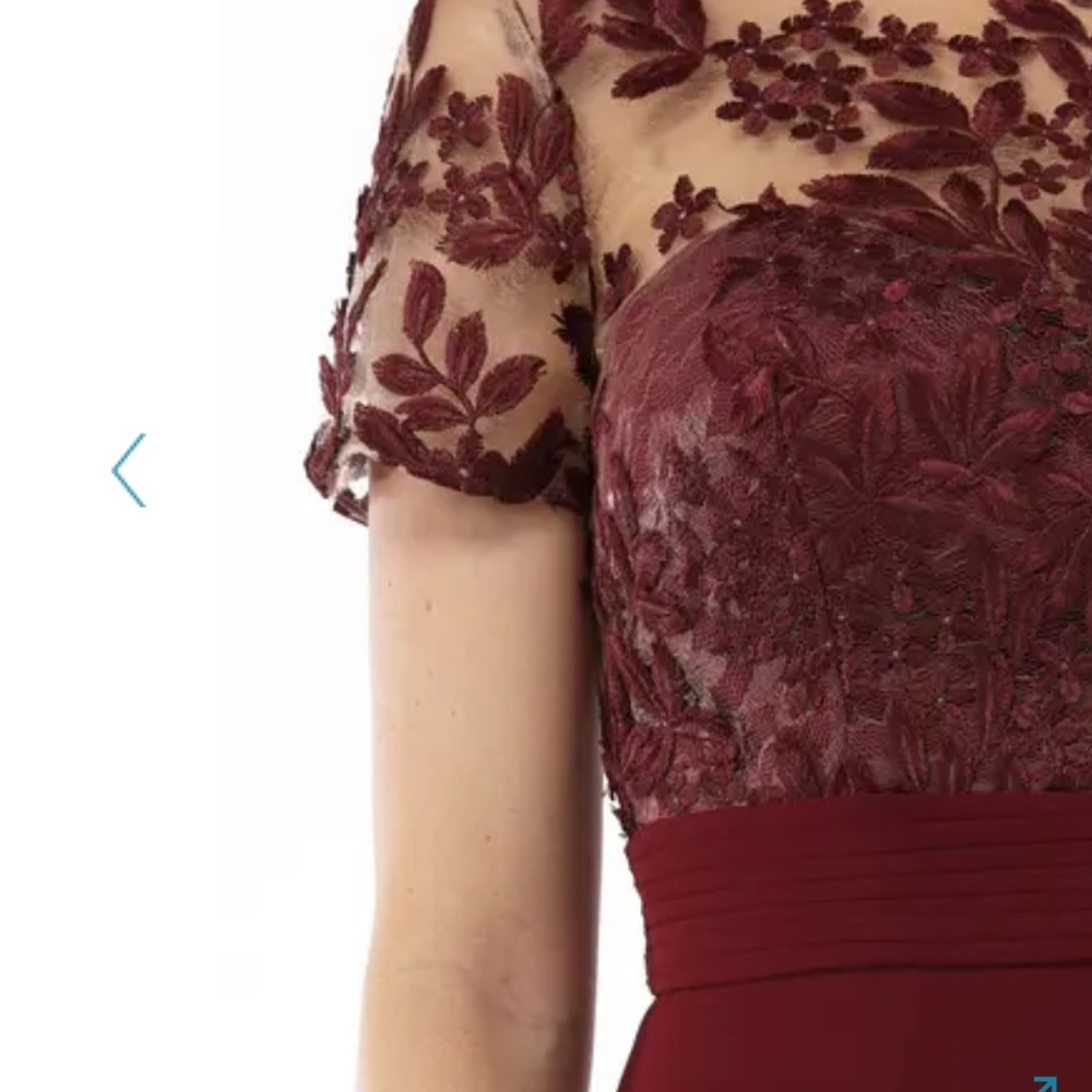 Js Collections Embroidered Illusion Bodice Dress - image 4